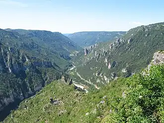 The Point Sublime of the Gorges du Tarn, located on the territory of the commune