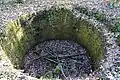 Detail of the walled-in hole