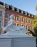 Terrace stairs, sphinx