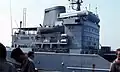 Spessart alongside to replenish Lütjens on 31 July 1980