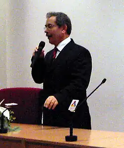 Abdüllatif Şener, former Deputy Prime Minister of Turkey and founder of the Turkey Party[55]