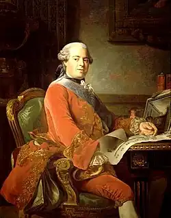 Portrait of the Marquis De Marigny by Alexander Roslin