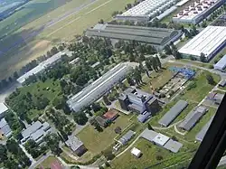 Photo of Aero Vodochody factory with airport from the air