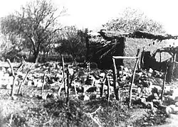 Ruins of a destroyed house in Al-Khisas after the 1947 Al-Khisas raid