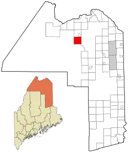 Location of Winterville Plantation, Maine