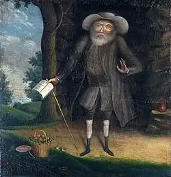 Williams' portrait of the radical Quaker Benjamin Lay