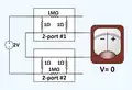 Brune test series-series pass with success obvious by inspection.