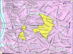 Census Bureau map of Haddon Township, New Jersey