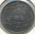 Obverse 1-cent 1943.