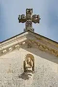Details of the church façade.