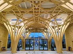 Cambridge Central Mosque atrium, looking towards Mill Road