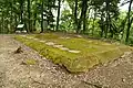 Foundations of a building in the Honmaru