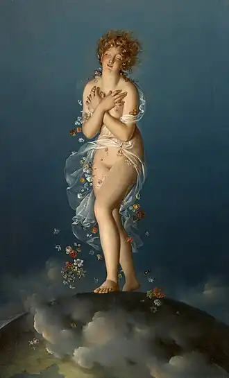 Flora Caressed by Zephyr, 1802