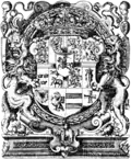 Coat of arms of Frederick II, 1592 engraving