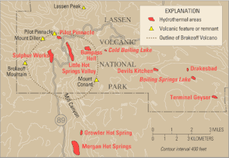 Map with red labels