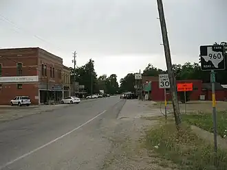 View of Glen Flora is looking southwest from near FM 102.