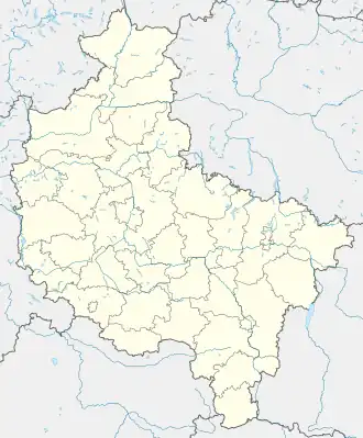 Map showing the location of Gen. Dezydery Chłapowski Landscape Park