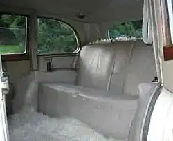 Rear seating of 1950 Humber Pullman MkII