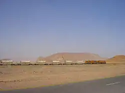 A phosphate train near Ma'an.