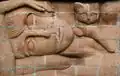 "Lady with Kittens" close up of the head