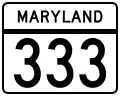 Maryland Route 333 marker