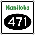 Provincial Road 471 marker