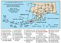 Map showing volcanoes of Alaska. The mark is set at the location of Cold Bay Volcano.