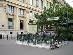 Metro station Cité on Place Louis-Lépine