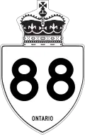 Highway 88 marker