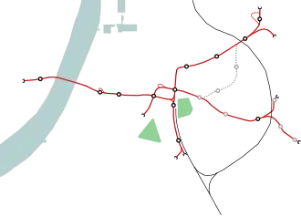 Diamant is located in the Antwerp premetro network