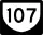 Highway 107 marker