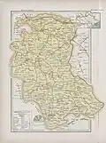 Map of Hưng Yên province in 1909.