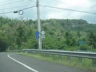 Sign for PR-4111 to Piedras Blancas