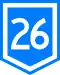 Route 26 shield}}