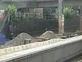 Work in progress at Salford Crescent Railway station July 2025