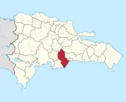 Location of the San Cristóbal Province