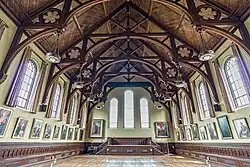 Interior of Sayles Memorial Hall, Brown University, Providence, Rhode Island, 1879–81.