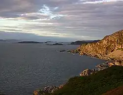 Na h-Urrachann, Isle of Scarba, looking north towards the Slate Islands