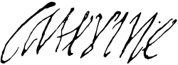 Catherine de' Medici's signature