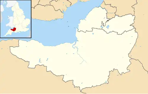 Maps of castles in England by county: L–W is located in Somerset