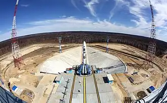 Site 1S with Soyuz-2.1a "Mikhail Lomonosov", 2016