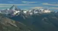 Mt. Stuart, Scatter Peak, Ingalls Peak (right of center) from northwest