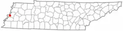 Location of Fulton in Tennessee