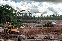 Mining on a land