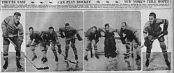 Contemporary newspaper article showing some of the team