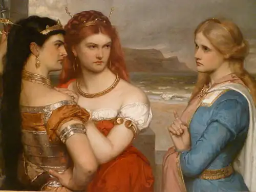The Three Daughters of King Lear (c. 1875-1876) by Gustav Pope