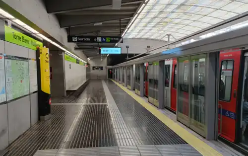 Platform at Torre Baró-Vallbona station