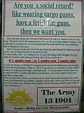 Satirical poster