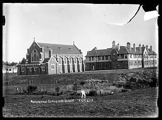 Wanganui Collegiate School and chapel, 1912