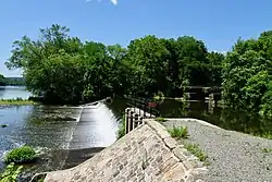 Feeder Canal overflow spillway for the Wickecheoke Creek